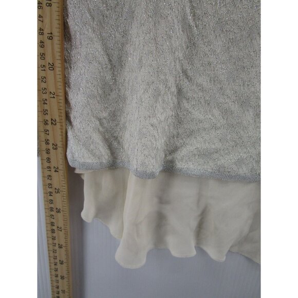 St John Top Medium Wrap Blouse Pullover Knit Boat Neck Lined Career - Picture 4 of 10